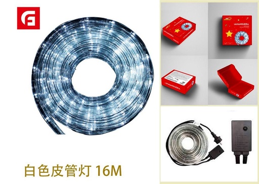 [138237018] Manguera LED luces blanco 16m - Decoración navideña