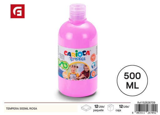 [152628709] Pintura tempera rosa 500ml - Material artístico y pintura