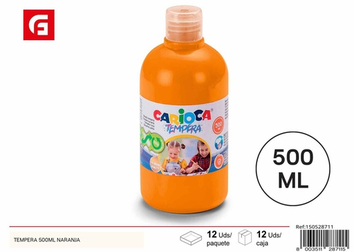 [150528711] TEMPERA 500ML NARANJA - Material escolar