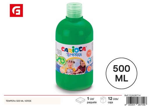 [152628714] Tempera 500 ml verde - Pinturas y materiales escolares