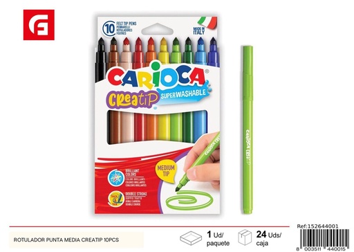 [A003935] Rutulador Punta Media Creatip 10 piezas - Materiales de oficina