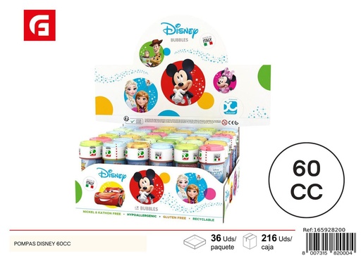 [165928200] Pompas Disney 60cc para juegos y diversión