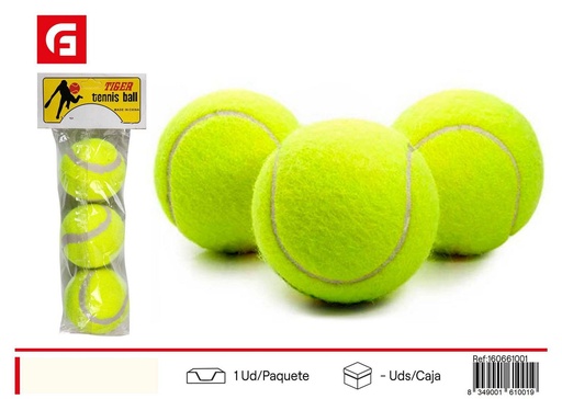 [160661001] Pelotas de tenis 3 en bolsa para deportes