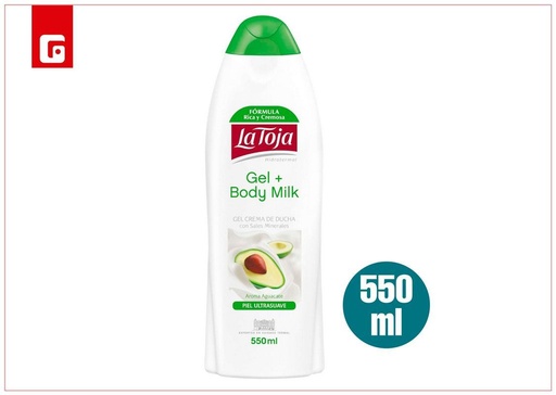 [111632175] Gel La Toja 550ml con body milk aguacate para cuidado personal