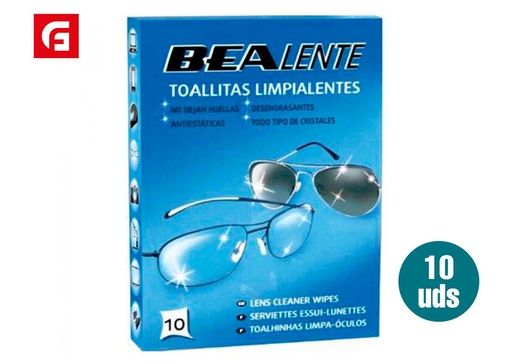 [11130039] Toallitas limpiagafas BEA (10 paquetes) - Productos de cuidado personal