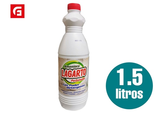 [110100303] Amoniaco perfumado Lagarto 1.5L para limpieza de hogar