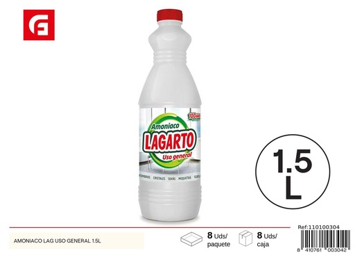 [110100304] Amoniaco LAG uso general 1.5L para limpieza del hogar