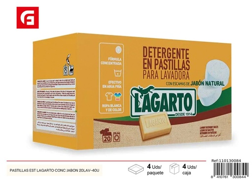 [110130084] Pastillas de jabón Lagarto 40 unidades para lavado