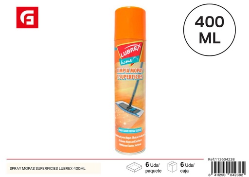 [113604238] Limpiador en spray para superficies Lubrex 400ml para limpieza