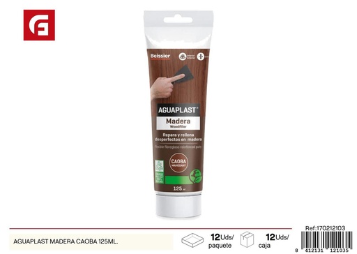 [170212103] Masilla para madera caoba Aguaplast 125ml