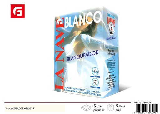 [201280009] Blanqueador en polvo 6S/20g - Productos de limpieza
