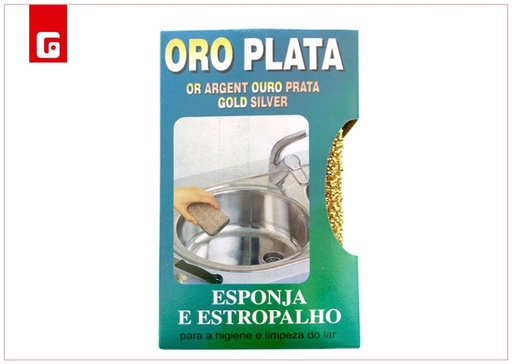 [112800010] Estropajo oro y plata para limpieza