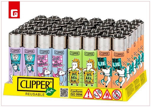 [182897581] Mechero Clipper Large Unicorn Sings B-48 para coleccionistas y aficionados