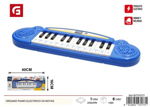 [187747177] Órgano piano eléctrico 24 notas - Instrumentos musicales y juguetes