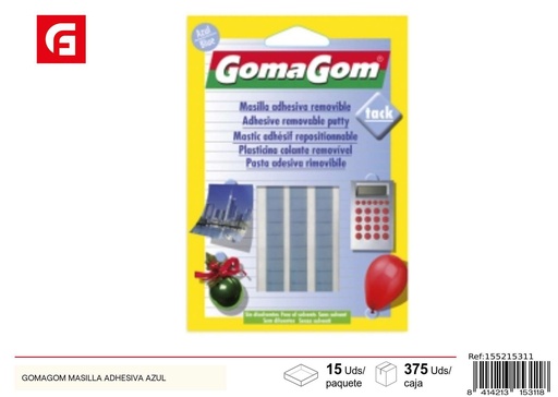 [155215311] Goma adhesiva azul GOMAGOM - Manualidades y pegamentos