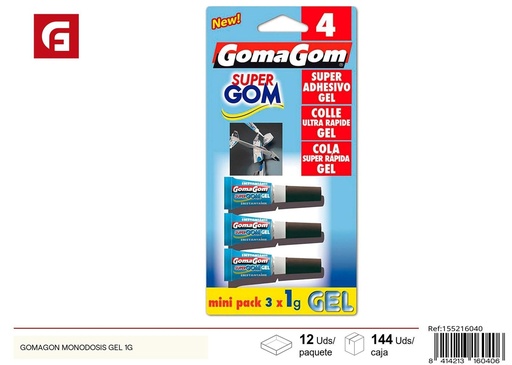 [155216040] Goma Gom monodosis gel 1 g - Material para manualidades