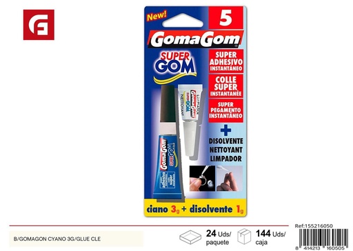 [155216050] Gomagom ciano 3g/Glue CLE - Manualidades