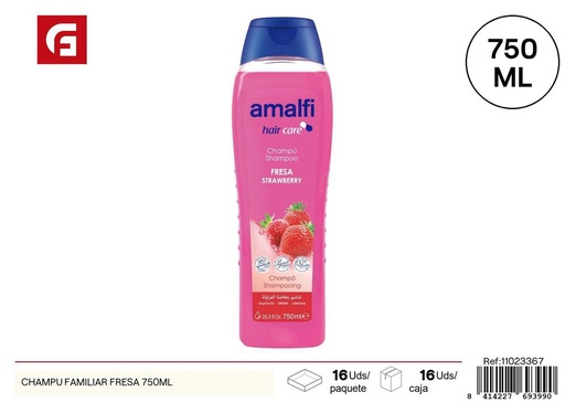 [11023367] Champú familiar fresa 750ml para cabello limpio y fresco