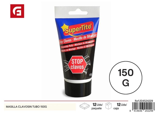 [204524229]  Masilla Clavosin en tubo 150 g - Adherentes para manualidades