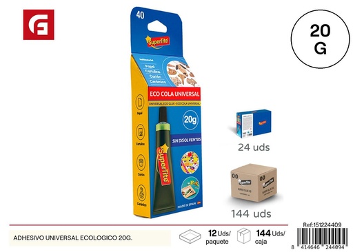 [A002490] Adhesivo universal ecológico 20g - Manualidades