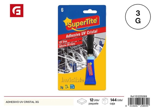 [A002485] Adhesivo UV para cristal 3g - Manualidades