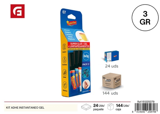 [A002484] Kit de pegamento instantáneo gel - Manualidades