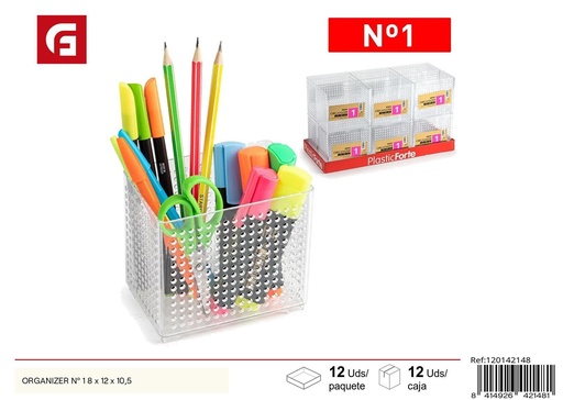 [120142148] Organizador Nº 1 8x12x10.5 cm - Escritorio y organización de oficina