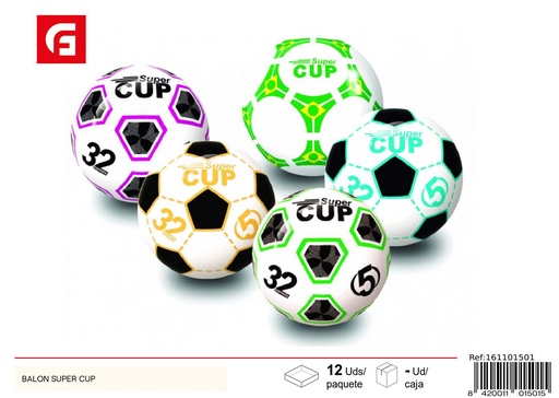 [161101501] Balón super cup - Juguete de fútbol para juegos recreativos