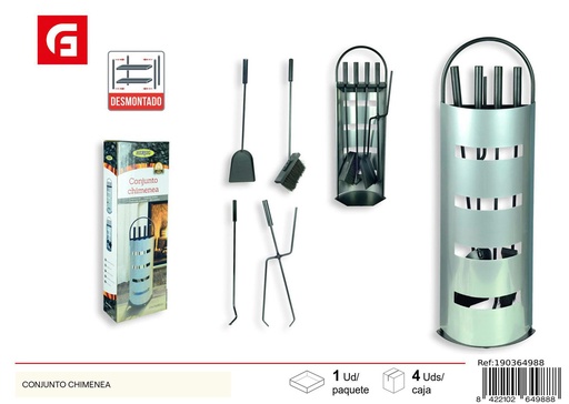 [190364988] Conjunto de chimenea - Accesorios de cocina y chimeneas