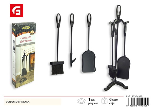 [190364989] Conjunto de chimenea - Accesorios de cocina y chimeneas