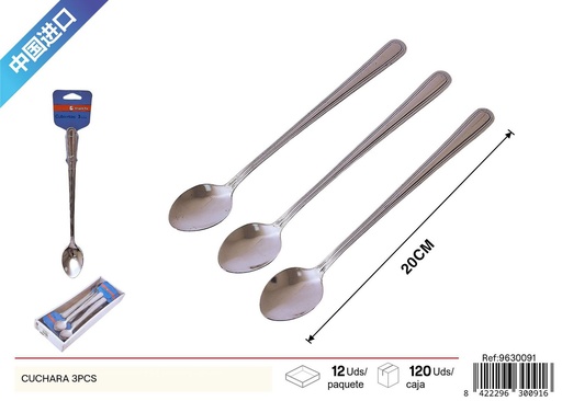 [9630091] Cucharas 3 piezas - Utensilios de cocina