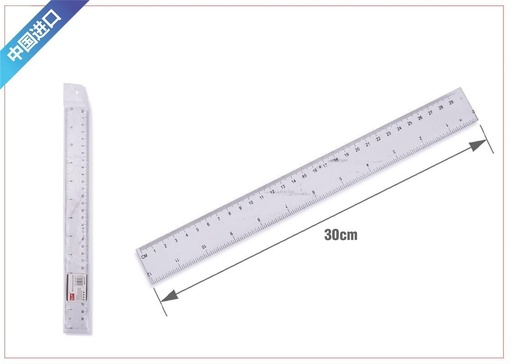 [9670467] Regla de plástico 30cm para escuela y oficina