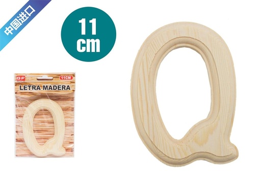 [9670652] Letra decorativa Q de madera para manualidades