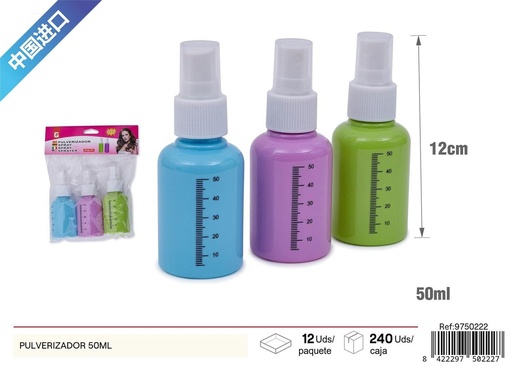 [9750222] Pulverizador 50ml para belleza y distribución de líquidos