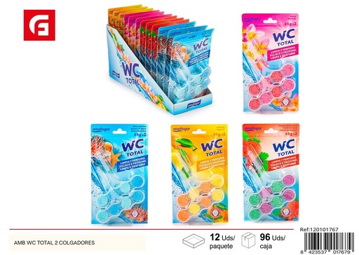 [120101767] Ambientador para WC total 2 colgadores - Productos de limpieza