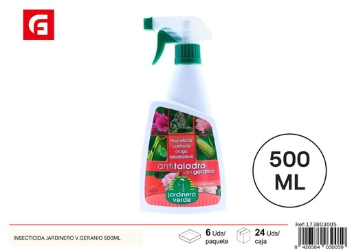 [173803005] Insecticida jardinero V. geranio 500ml - Jardinería