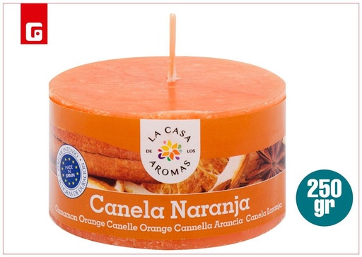 [111903719] Vela de canela naranja 250 g - Velas aromáticas