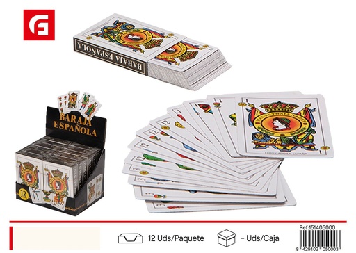 [151405000] Baraja española con cartón - Juegos de mesa y entretenimiento