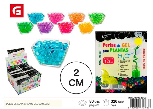 [201913168] Bolas de agua grande 2 cm - Accesorios de jardín y fertilizantes