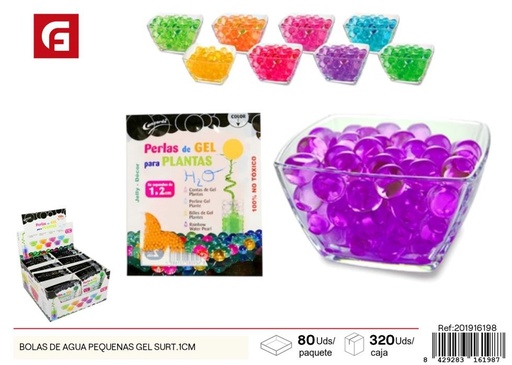 [201916198] Bolas de agua pequeñas 1 cm surtido - Accesorios para manualidades