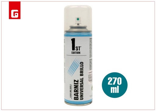 [171823900]  Spray barniz universal brillo 270ml para acabo de pintura 