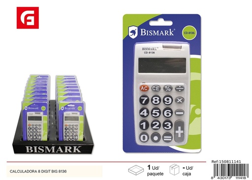 [150811141] Calculadora Big 8136 de 8 dígitos - Material de oficina
