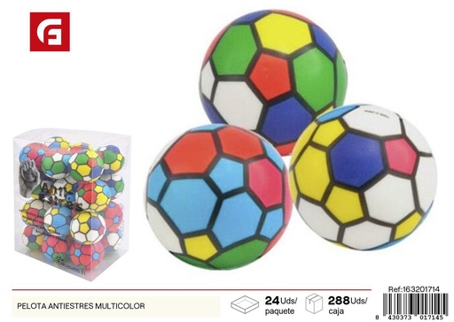 [163201714] Pelota antiestrés multicolor - Juguete divertido para aliviar el estrés