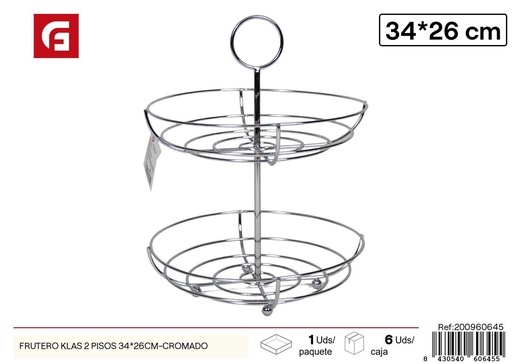 [200960645] Frutero Klas 2 pisos 34x26 cm - Utensilios de cocina y presentación de alimentos