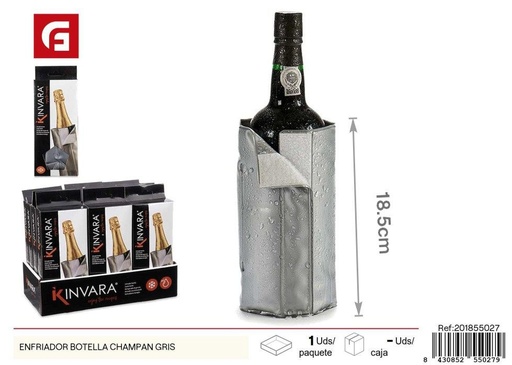 [201855027] Enfriador de botella para champán gris - Utensilios de cocina
