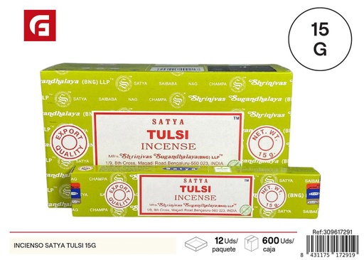 [309617291] Incienso Satya Tulsi 15g para aromaterapia