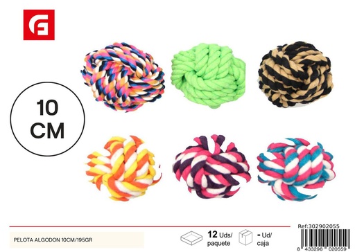 [302902055] Pelota de algodón 10 cm - Juguetes para mascotas