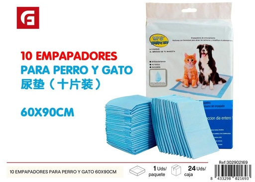 [302902169] Empapadores para perro y gato 60x90cm 10 unidades