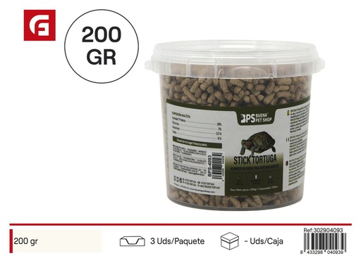 [302904093] Stick de tortuga comida 200 g 750 ml - Alimento para animales