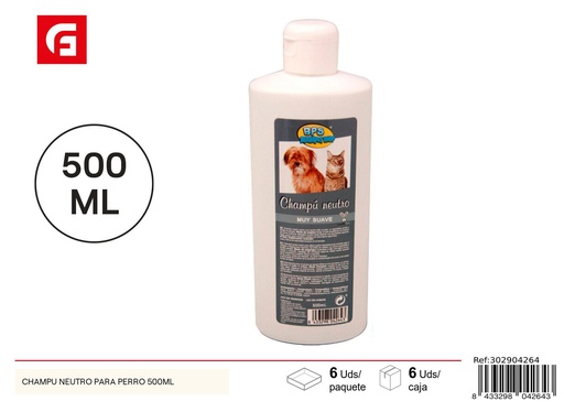 [302904264] Champú neutro para perro 500ml - Accesorios de belleza para mascotas